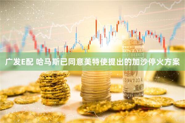 广发E配 哈马斯已同意美特使提出的加沙停火方案